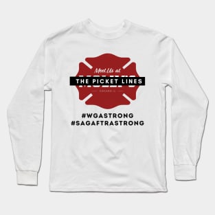 Meet Us at THE PICKET LINES Long Sleeve T-Shirt